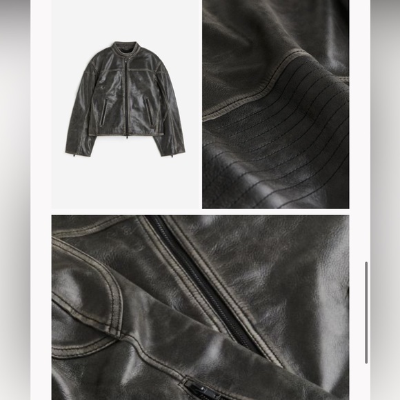 H&M leather jacket - Picture 3 of 3